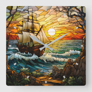 Ship Wall Clock