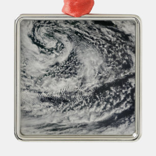 Ship-wave-shaped wave clouds 2 metal tree decoration