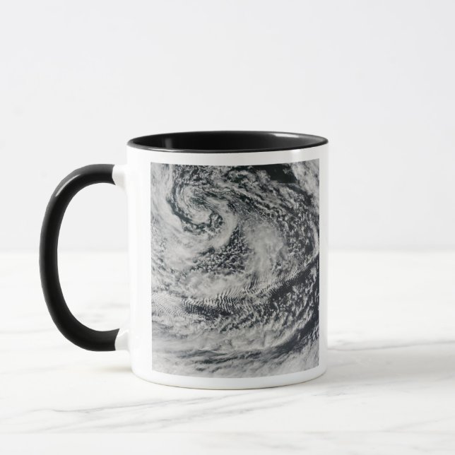 Ship-wave-shaped wave clouds 2 mug (Left)