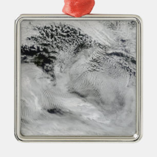 Ship-wave-shaped wave clouds metal tree decoration