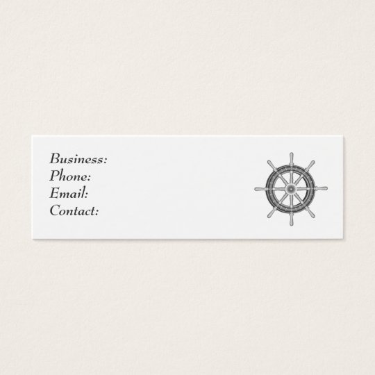 Ship Wheel Mini Business Card
