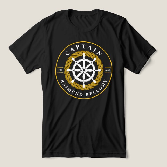Ship Wheel Tri-Blend Shirt (Design Front)