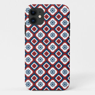 Ship Wheels and Anchors iPhone 11 Case