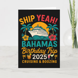 Ship Yeah Hamas Birthday Trip 2025 Cruise Matching Card