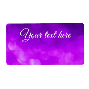 Shipiping labels with purple, violet bokeh