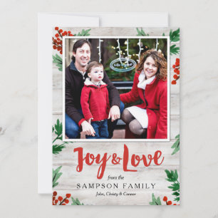 Shiplap Holiday Photo Card
