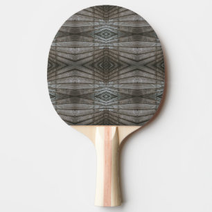 Shiplap Wood Planks Perspective Southwest Pattern Ping Pong Paddle