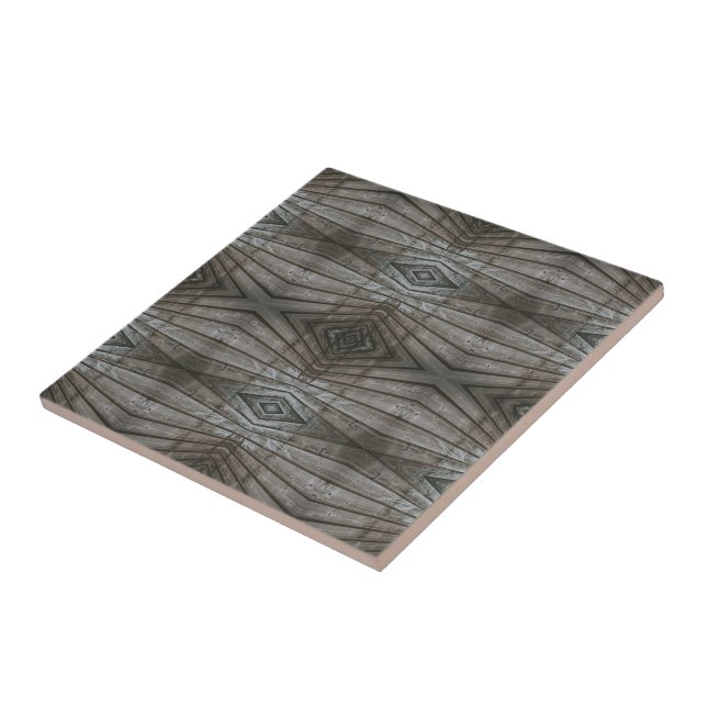 Shiplap Wood Planks Perspective Southwest Pattern Tile (Side)