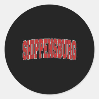 Shippensburg Pa Pennsylvania Varsity Style Usa Spo Classic Round Sticker