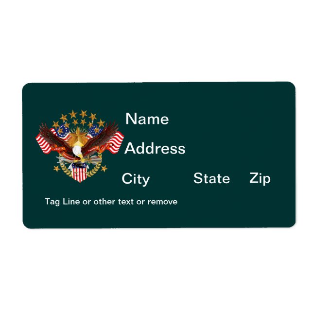 Shipping 2 Label Spirit Is Not Forgotten America (Front)