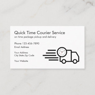 Shipping And Package Courier Business Card