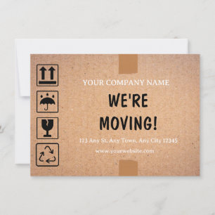 Shipping Box Relocation Business Announcement
