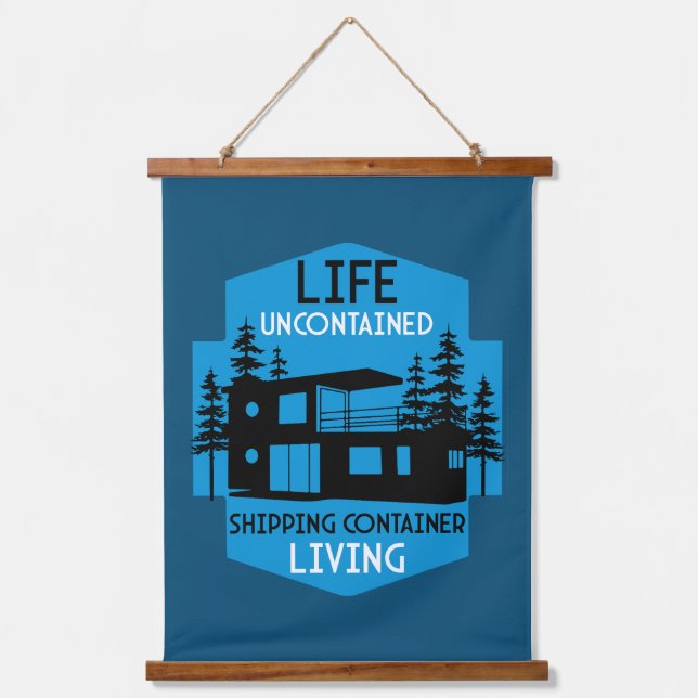 Shipping Container Architecture Hanging Tapestry (Front)