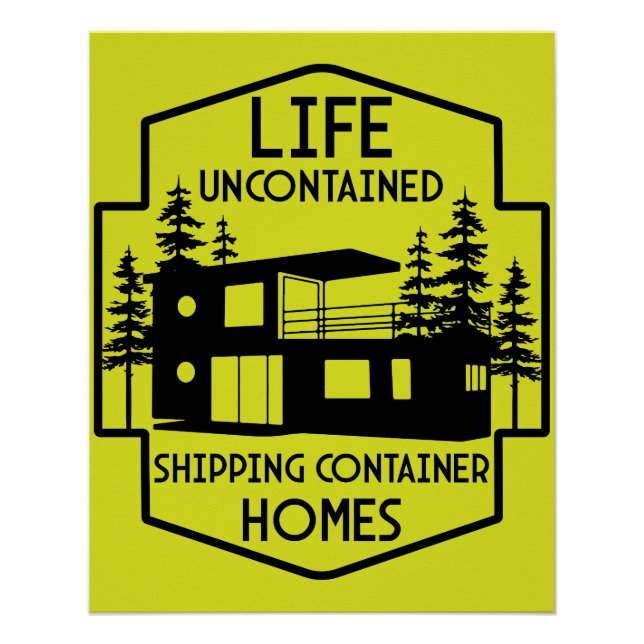 Shipping Container Architecture Poster (Front)