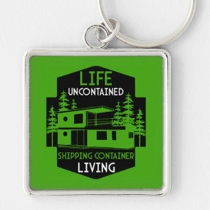 Shipping Container Home living Key Ring