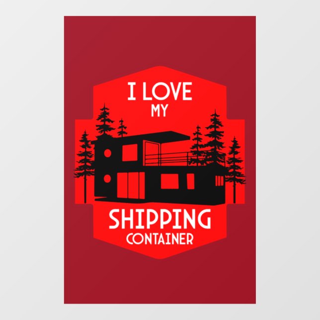  Shipping Container Home living Window Cling (Sheet)