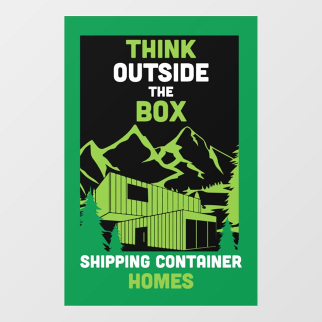  Shipping Container Home living Window Cling (Sheet)