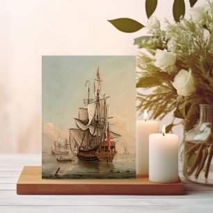 Shipping in a Calm   Peter Monamy Postcard