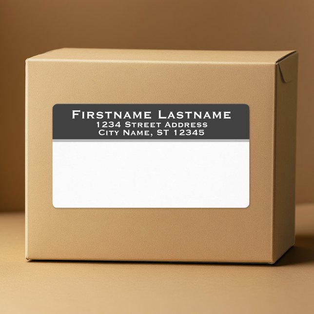 Shipping Labels - Simple Return Address Classic  (Custom Mailing Label)
