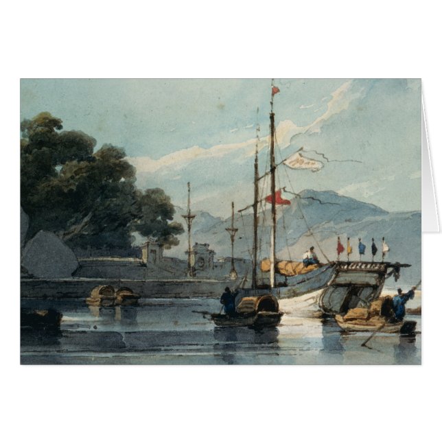 Shipping on a Chinese River (Front Horizontal)