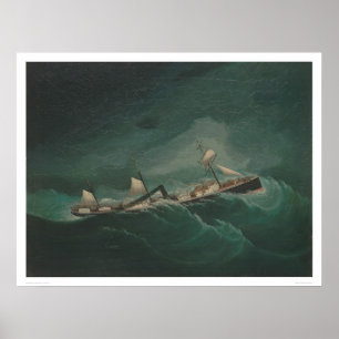 Shipping Vessel...in Storm (1261) Poster