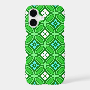 Shippo with Flower Motif, Shades of Jade Green