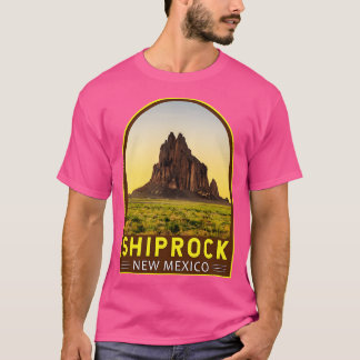 Shiprock New Mexico Retro Emblem T-Shirt