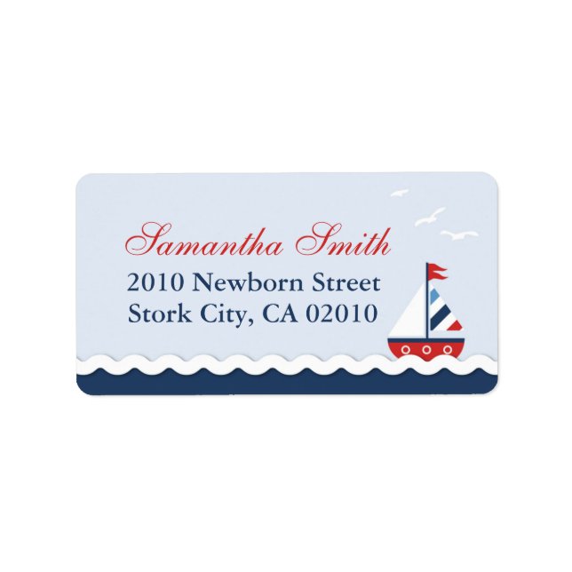Ships Ahoy! Address Label (Front)