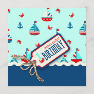 Ships Ahoy Birthday Invite Square_Aweigh