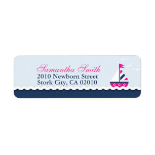 Ships Ahoy! Girl Return Label
