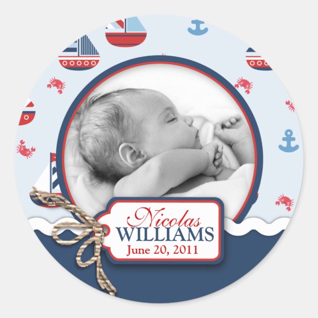 Ships Ahoy! Photo Sticker (Front)