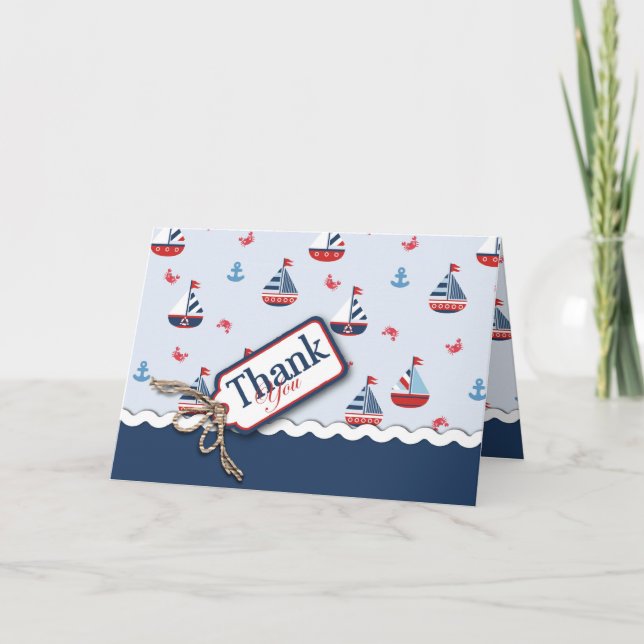 Ships Ahoy! TY Card (Front)