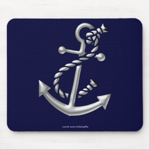 Ship's Anchor Nautical Marine-Themed Gift Mouse Mat