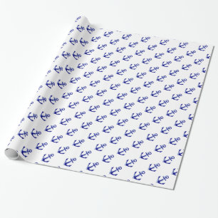 Ship's Anchor Wrapping Paper