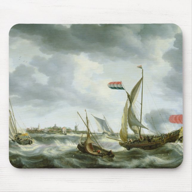Ships at Sea Mouse Mat (Front)