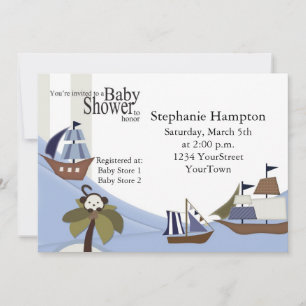 Ships Baby Shower Invitation