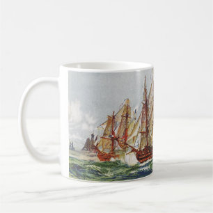 Ships Battle of Trafalgar Coffee Mug