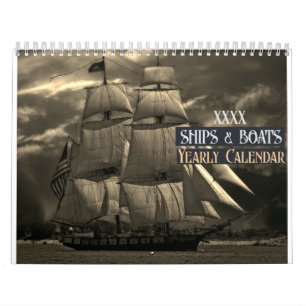 Ships &  Boats Customize the Year   Calendar