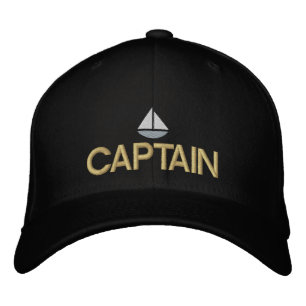 Ships Captain Embroidered Hat