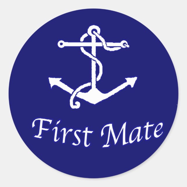 Ships First Mate Sticker (Front)
