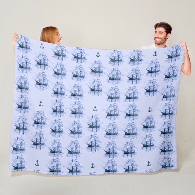 Ships Fleece Blanket (In Situ)