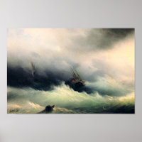 Ships in a Storm, Ivan Constantinovich Aivazovsky