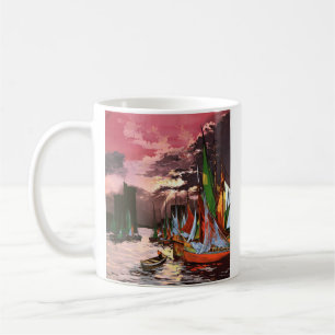 Ships in the Port of La Rochelle Art Coffee Mug