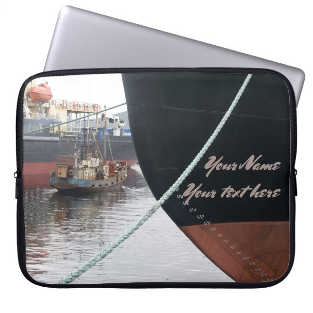 Ships  laptop sleeve (Front)