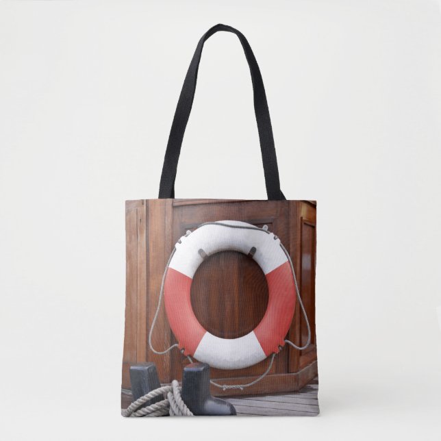 Ships Lifebelt Tote Bag (Front)