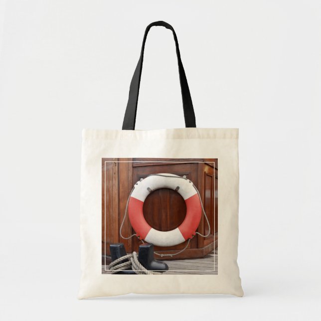 Ships Lifebelt Tote Bag (Front)
