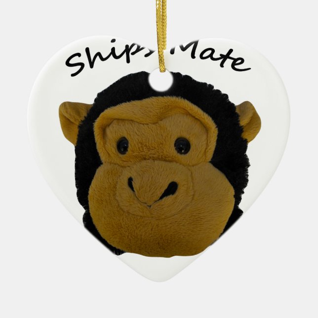 Ships Mate Ceramic Tree Decoration (Front)
