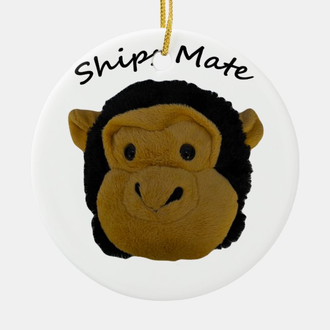 Ships Mate Ceramic Tree Decoration (Front)