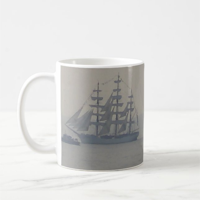 Ships Nautical Marine Sailboat Sailing Mugs (Left)