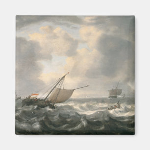 Ships on a Choppy Sea Magnet